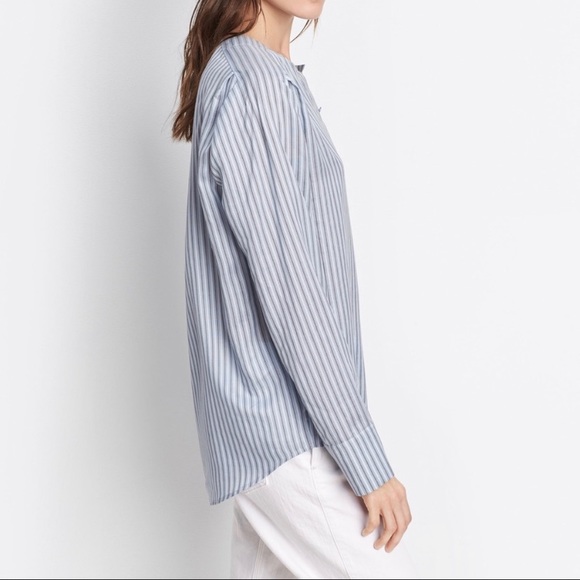 VINCE Womens Oversized Silk Button Down Shirt L - Picture 2 of 6